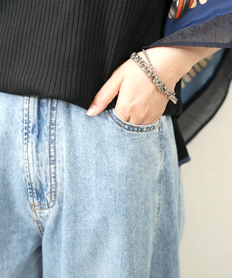 再販　Curve denim pants