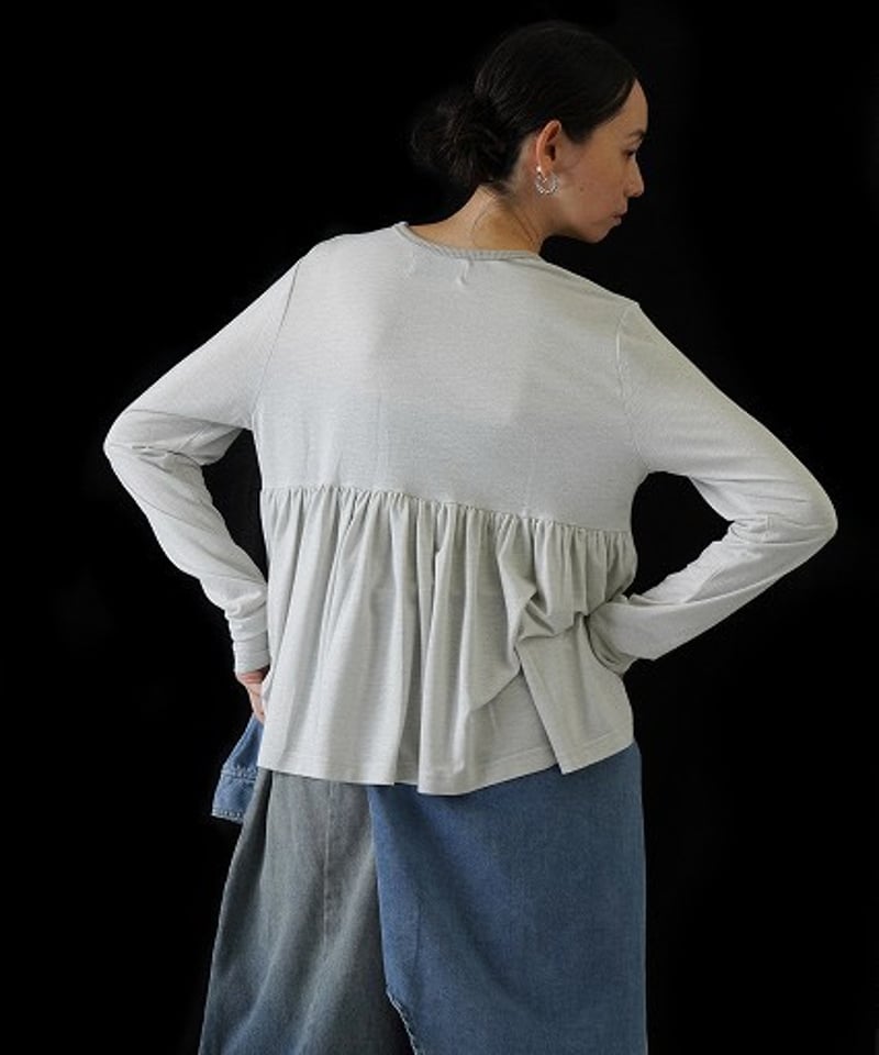 CYAN tokyo】 ご予約 バックギャザーラメTOPS | select shop L