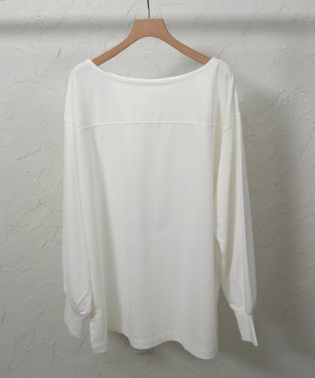 Boat neck　long tee