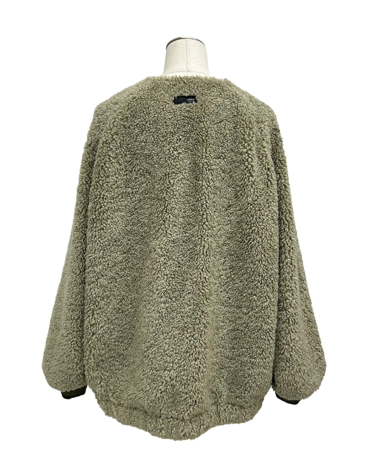 らんらん ayane フーディ裏キルトボアブルゾン ayane】 ご予約 ボア× 中綿キルトノーカラーブルゾン | select shop L