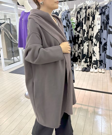裏起毛ガウンコート