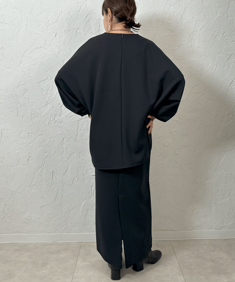 double knit long skirt