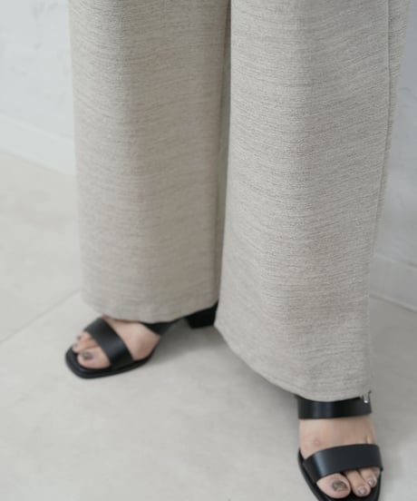 Tuck straight　wide Pants【charcoalラスト1.2点】