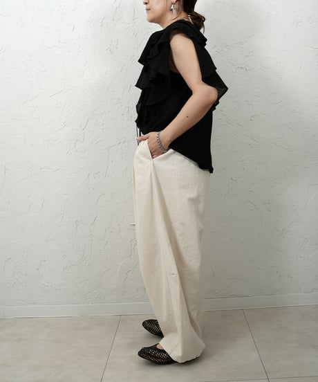 Cotton yoryu frill blouse【ラスト2点】