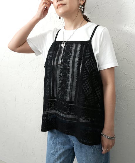 Patchwork race cami