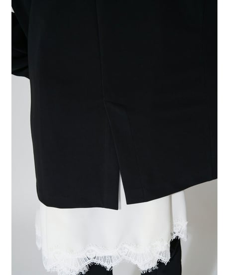 Soft rib long light Jacket