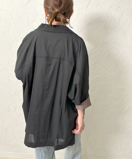 Sheer dolman jacket【grayラスト1点】