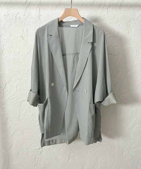 Sheer dolman jacket【grayラスト1点】