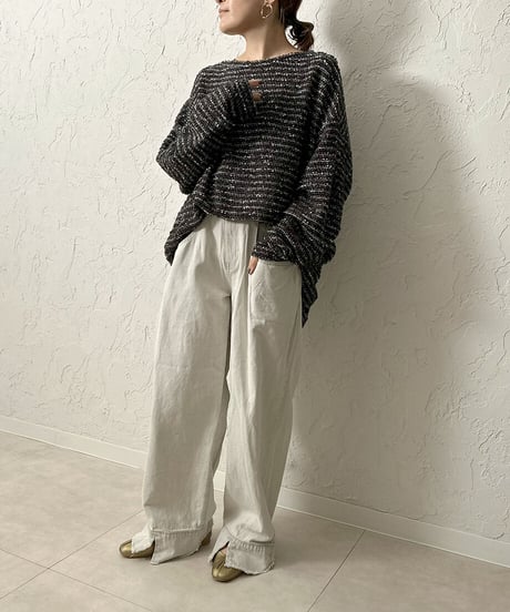 MIX nep yarn pullover