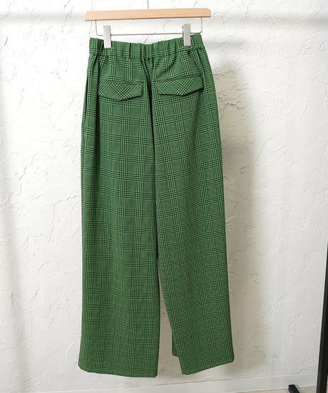 【YENN】　ご予約　再販　PLAID TUCK EASY PT