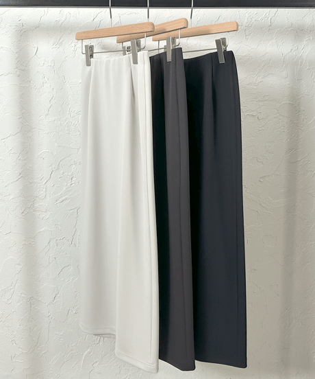 double knit long skirt