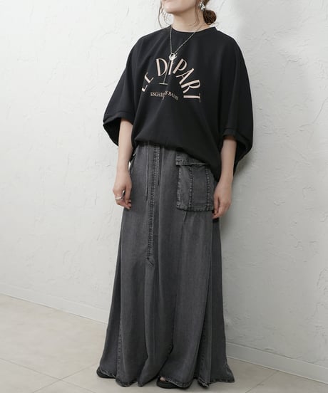 Tencel denim work skirt【ラスト1点】
