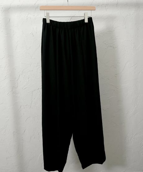 Stretch chiffon volume pants