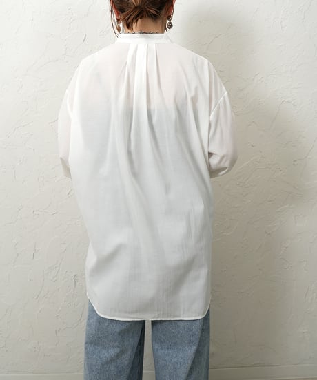 Knit vest×shirt