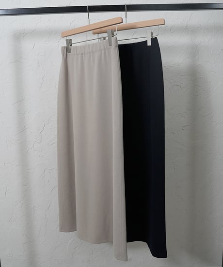 Stretch georgette back flare skirt ラスト1点