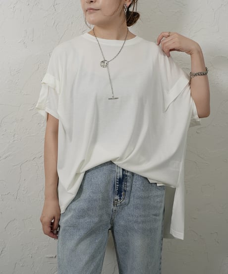 Prime cool leeve tuck Tshirt