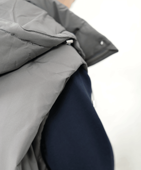 2way hoodie  down vest