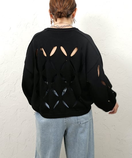 CUT OUT PATTERN PO【blackラスト1点】