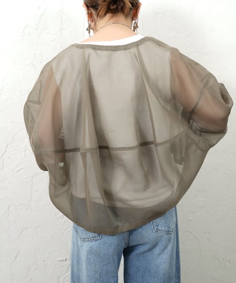 Sheer ZIP blouson【ラスト1点】