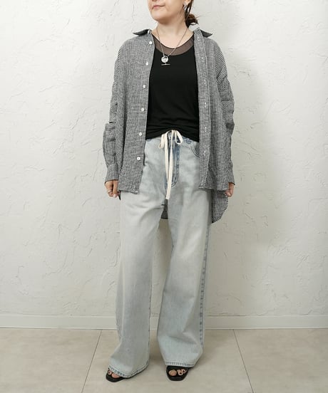 French linen 2WAY SHIRT