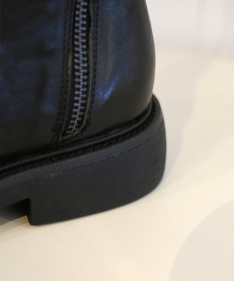 Back W ZIP leather boots【ラスト1点】