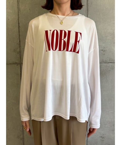 【ROSIEE】　ご予約  ソフトな風合いフロッキープリントTシャツ
