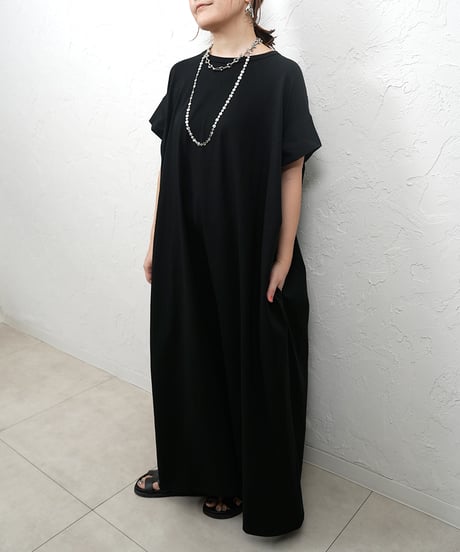 【Liren別注size】 Tucked Sleeve Jersey Dress　ラスト2点！