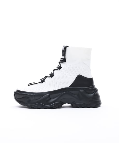 Mesh-knit High-Top Chunky Boots【ラスト1.2点】