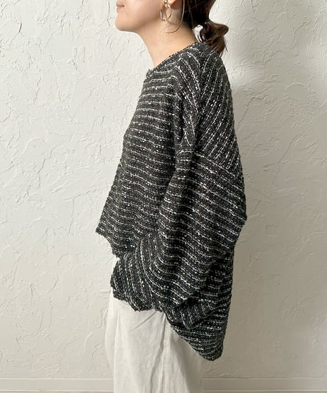 MIX nep yarn pullover