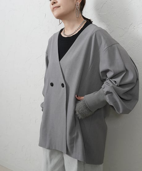 【siro de labonte】　ご予約  stretch flannel design jacket