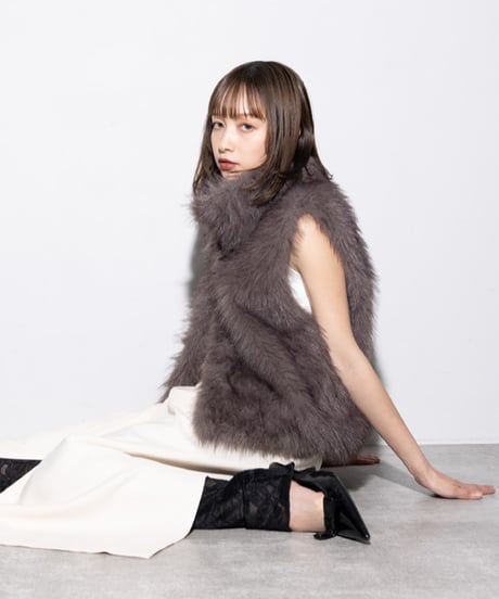 Margaux Vintage　ダウンベスト　ブラック MARGAUX VINTAGE (マルゴーヴィンテージ) ダイヤモンドキルトダウン