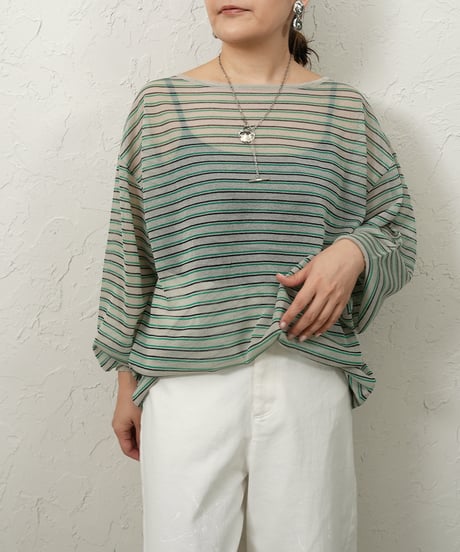 Sheer border knit【残り僅か！】