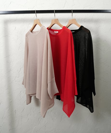 Sheer dolman knit