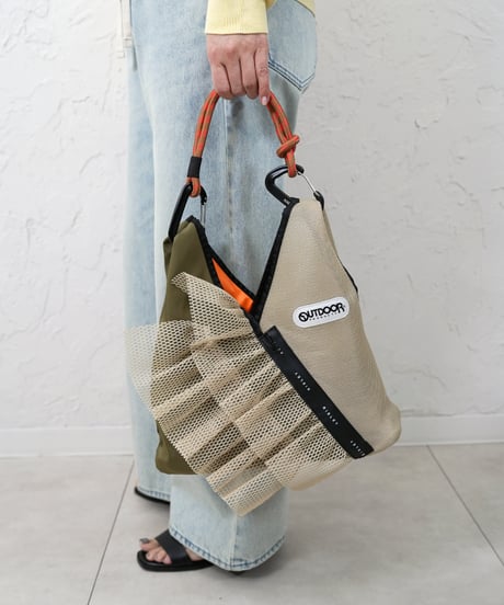 Frill mesh triangle　bag 残りわずか！