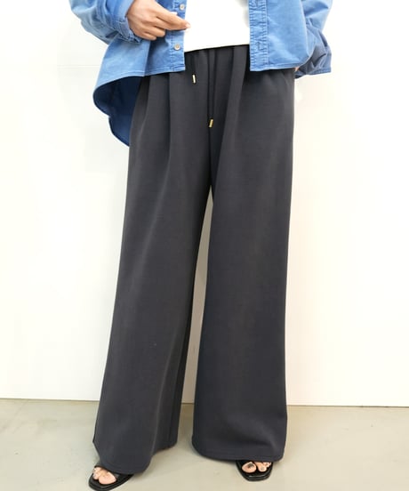 【PASSIONE】　ご予約   マットポンチリラックスワイドパンツ