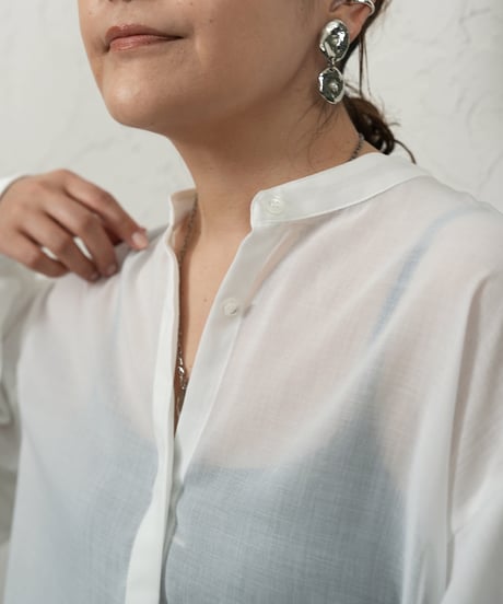 Sleeve frill  blouse【whiteラスト1点】