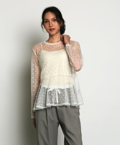 Dot tule tunic【ラスト1点】