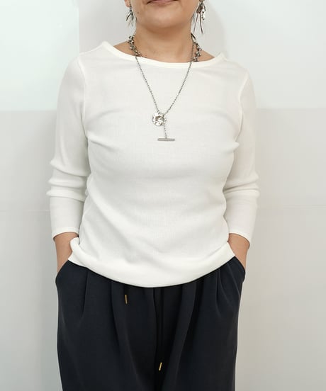 【PASSIONE】ご予約  バック開きリブトップス