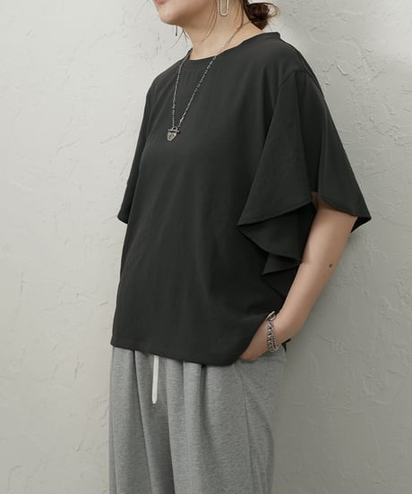 Georgette　frill blouse