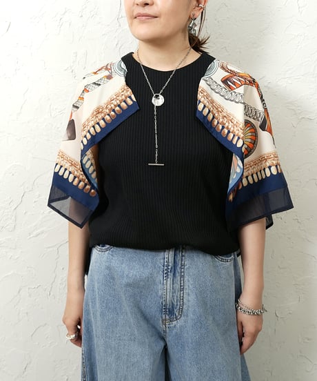 Scarf sleeve pullover【追加！ラスト1点】