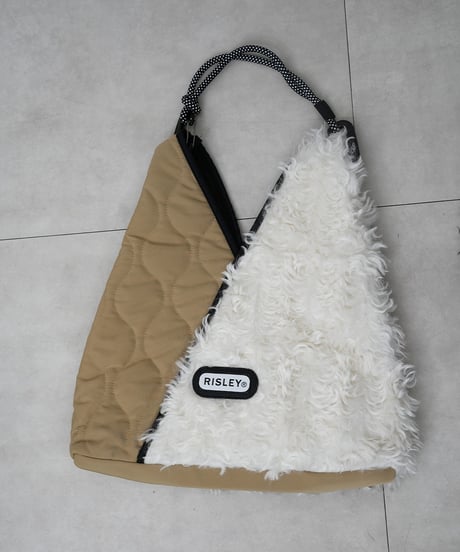 【Risley×outdoor】quilting fur triangle bag M ラスト2点！