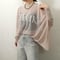 Logo sheer dolman knit 【Whiteラスト2点】