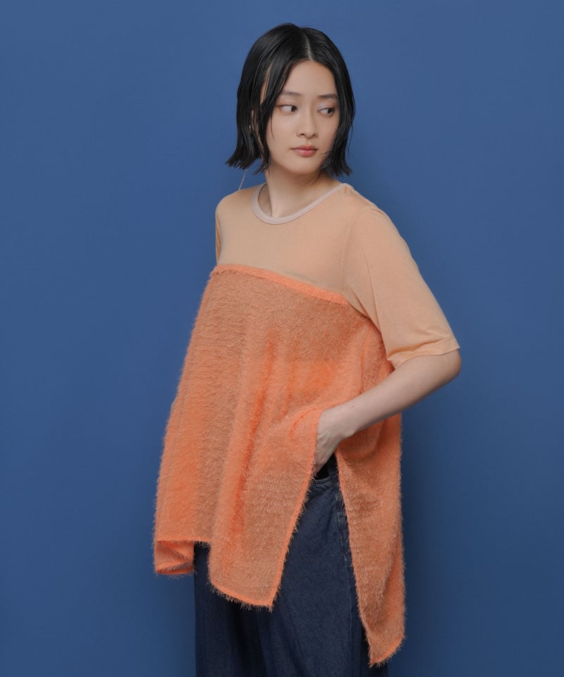 CYAN tokyo】 ご予約 スクエアヘムフェザーコンビTOPS | select sho