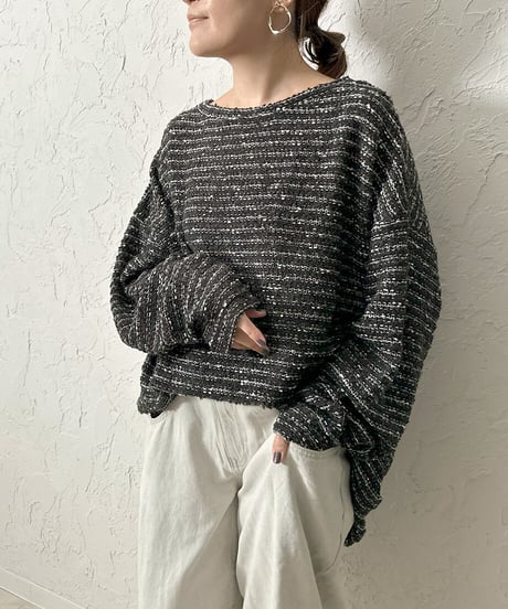 MIX nep yarn pullover