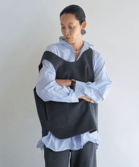 【YENN】　ご予約  WIRED OVER SHIRT