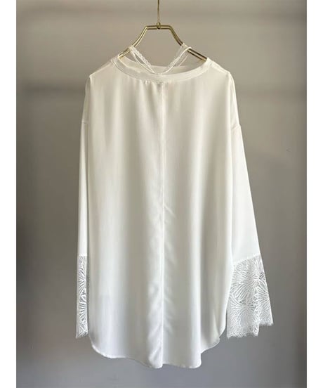 【MARGAUX VINTAGE】　ご予約  シアーロンTEE　カフスレース　付属リボン付き
