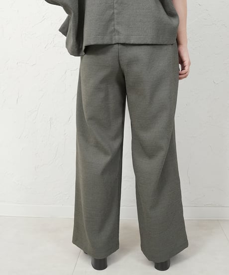 Tuck straight　wide Pants【charcoalラスト1.2点】