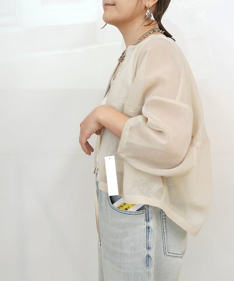 Sheer ZIP blouson【ラスト1点】