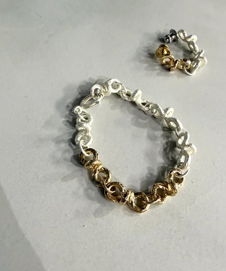 【Sea'ds mara】  Knot hoop bracelet