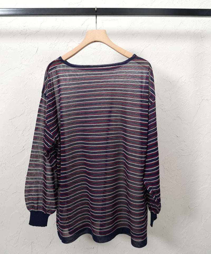 anuke Sheer Border Knit ネイビー新品未使用 anuke sheer border knit (ネイビー) Sheer border knit【ラスト2点